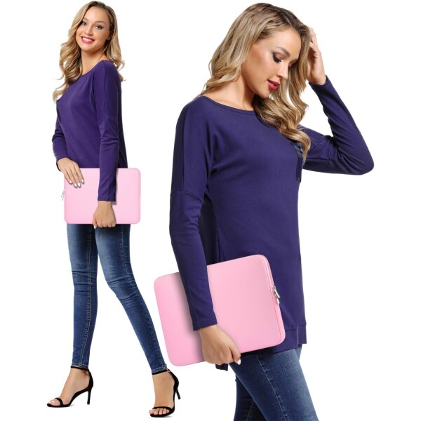 Estuche Sobre Funda Notebook Ipad Laptop 11" Neopreno Variante Color Rosa