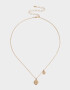 Cadena Corta con Dije Capsula Especial Cadena Corta Con Dije Cancer - Dorado