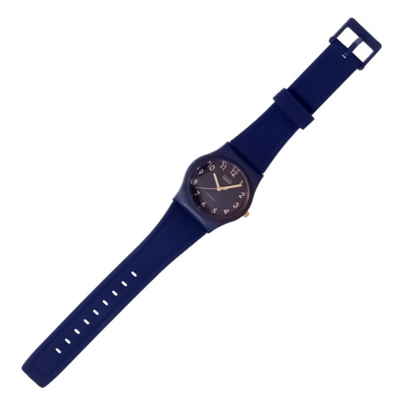 Reloj Q&Q PVC Dama Análogo Con Correa De Silicona Azul-Oscuro