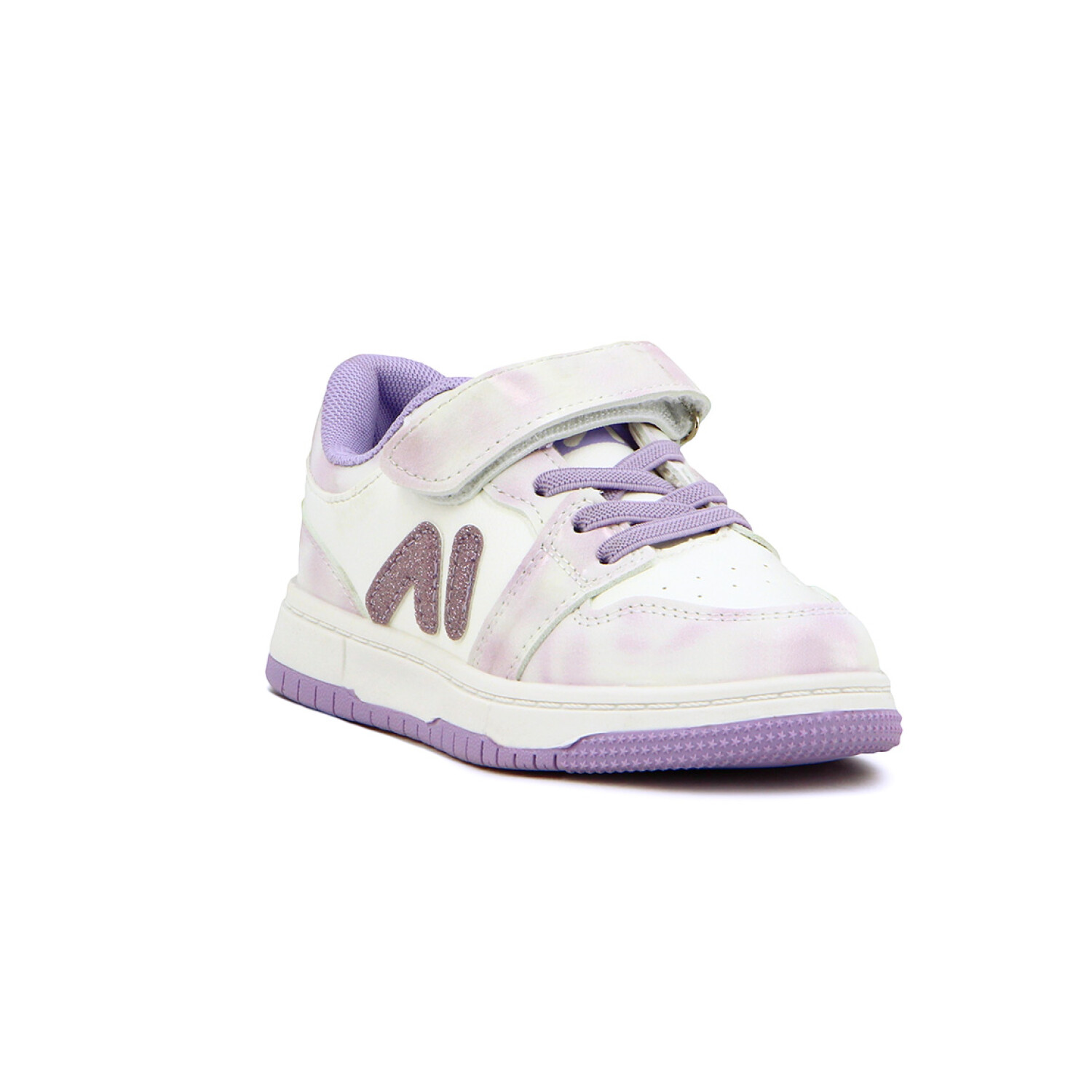 Austral Calzado Deportivo Sonic B Nino a Acordonado Con Velcro Blanco purpura Macri