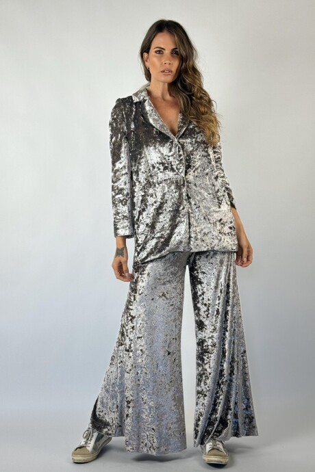 BLAZER TERCIOPELO RANIA Gris