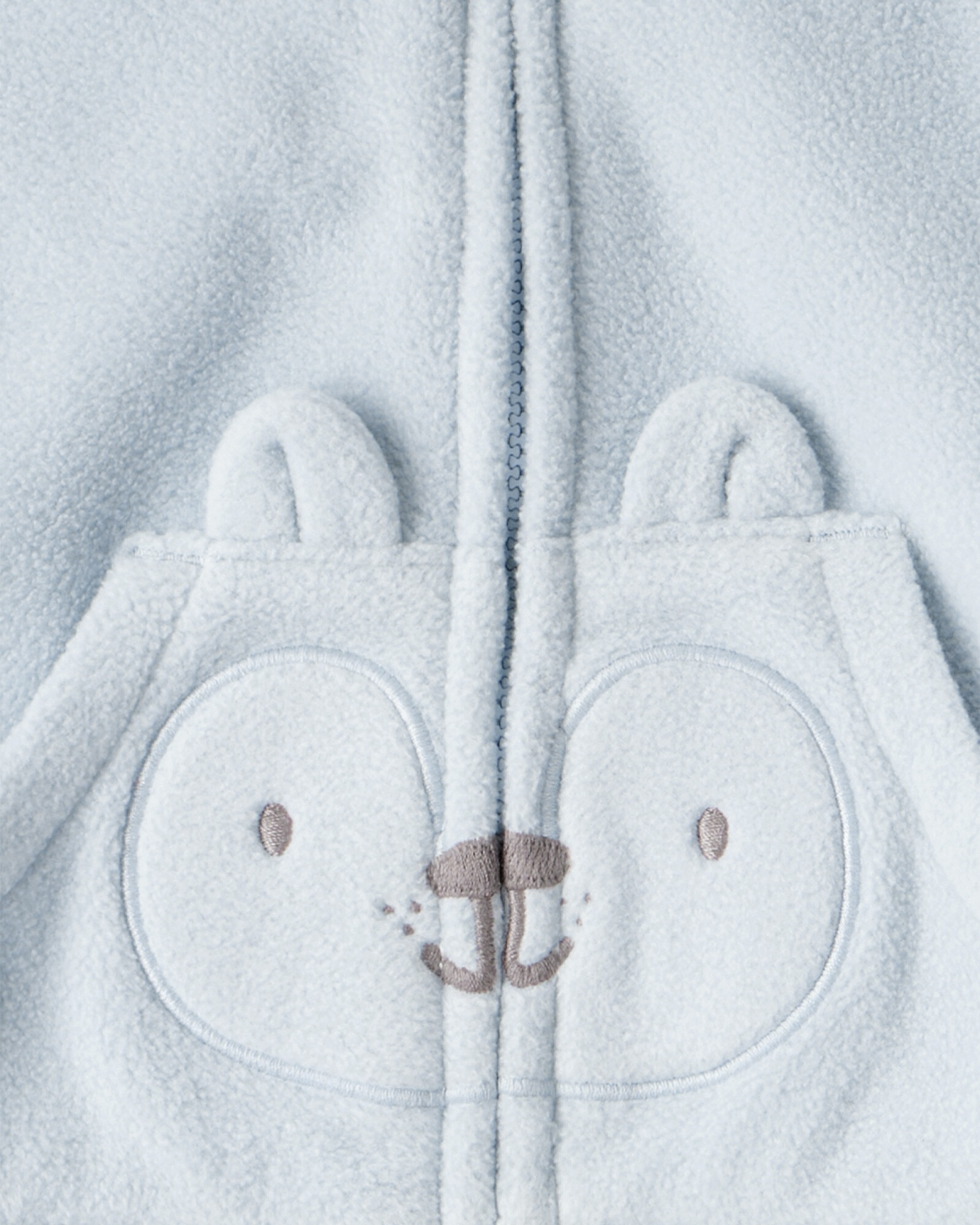 Set tres piezas, campera y pantalón de micropolar más body, estampa zorro Sin color