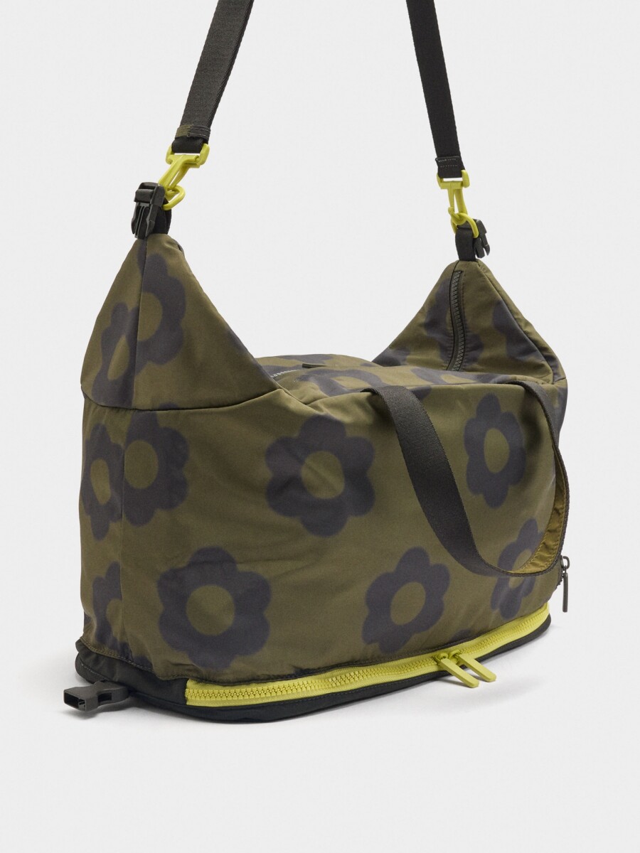 Bolso De Deporte De Nylon Con Estampado Floral multicolor