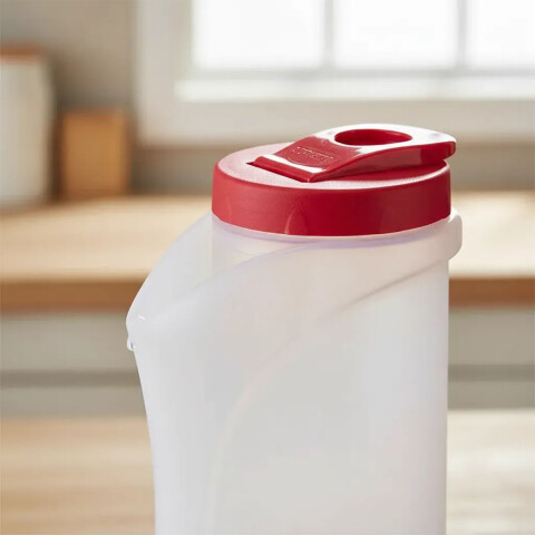 Jarra 1,3L con Pico Servidor y Tapa Varios Colores ROJO