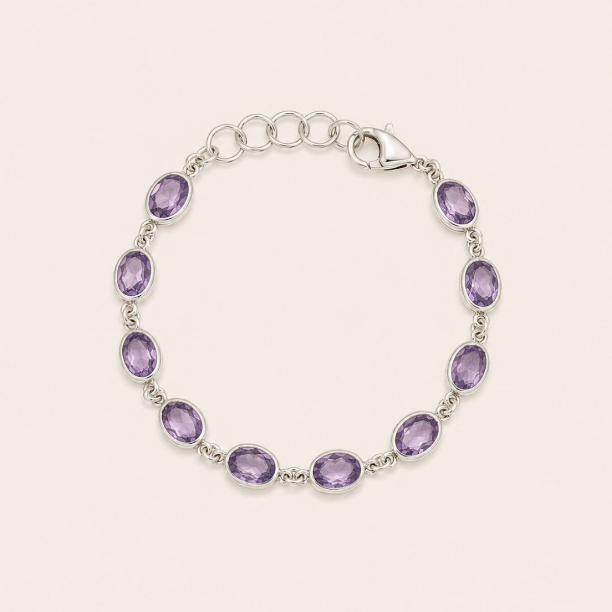 Pulsera Guadalupe Amatista - Plata 925 