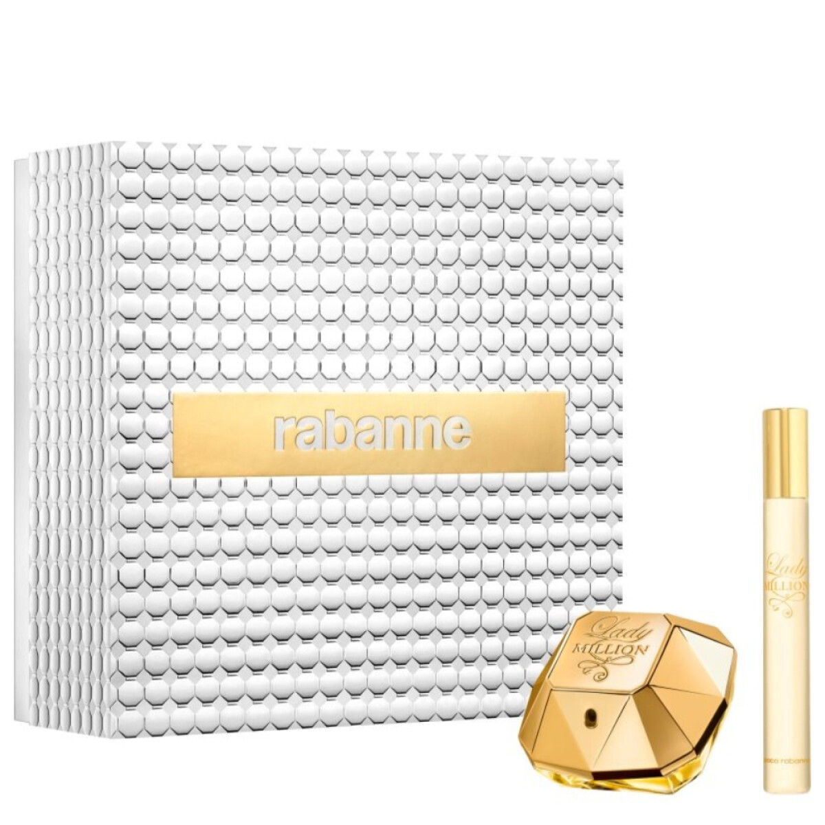 Cofre Rabanne Perfume Lady Million EDP 50ml + Travel Size 10ml 