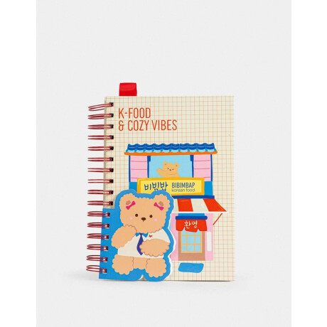 Cuaderno A5 Anillado Con Memo Con Formita Y Stickers Combinacion Multicolor