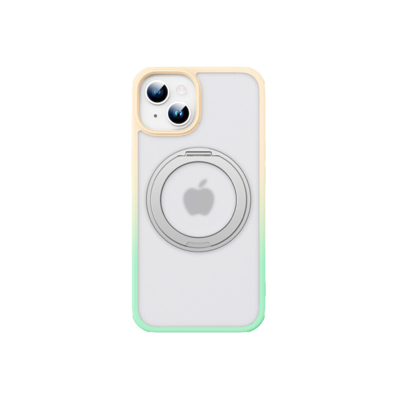 Protector para iPhone 13/14 borde degrade verde/amarillo Protector Para Iphone 13/14 Borde Degrade Verde/amarillo