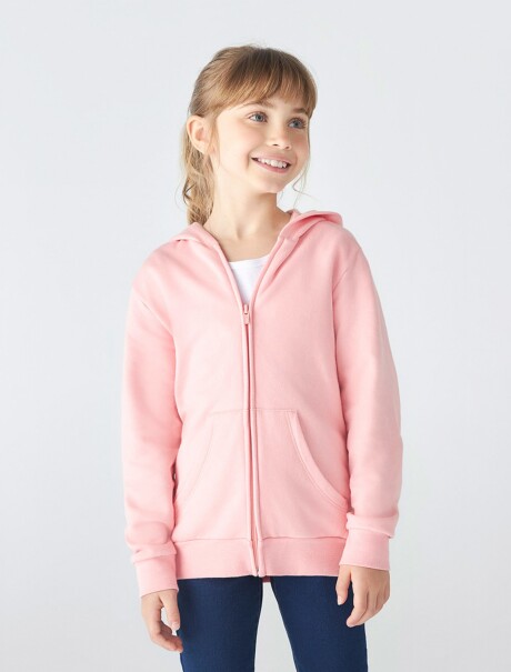 CAMPERA INFANTIL DE ALGODÓN UNISSEX ROSA CLARO