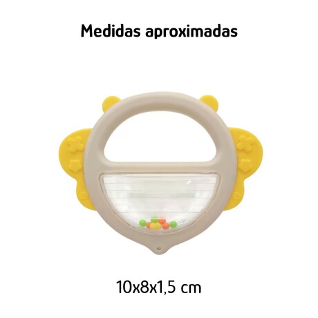 Sonajero Mordedor Mordillo con Diseños Plástico Bebé Huanger Amarillo