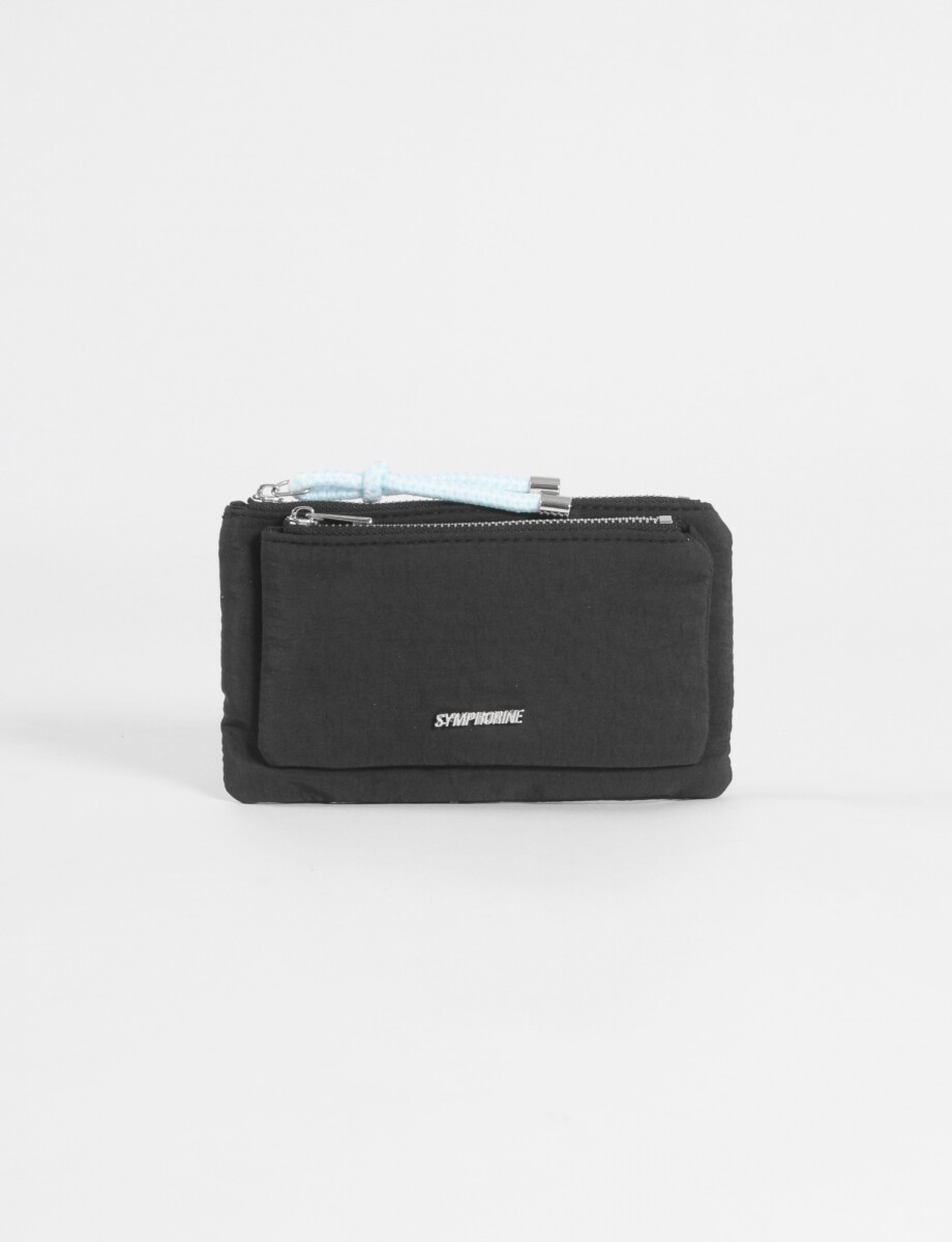 Monedero de tela - negro 