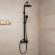 GRIFERIA BARRAL DUCHA EXTERIOR EN NEGRO MATE - SERIE SALEMI NEGRO