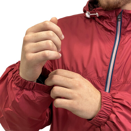 Campera North Sails N+ Nylon Impermeable Para Hombre Bordó