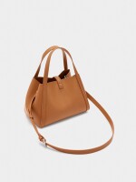 Bolso Tote Con Bolsa Interior naranja