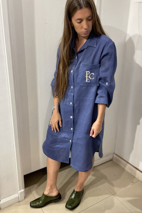 Vestido polonio Azul