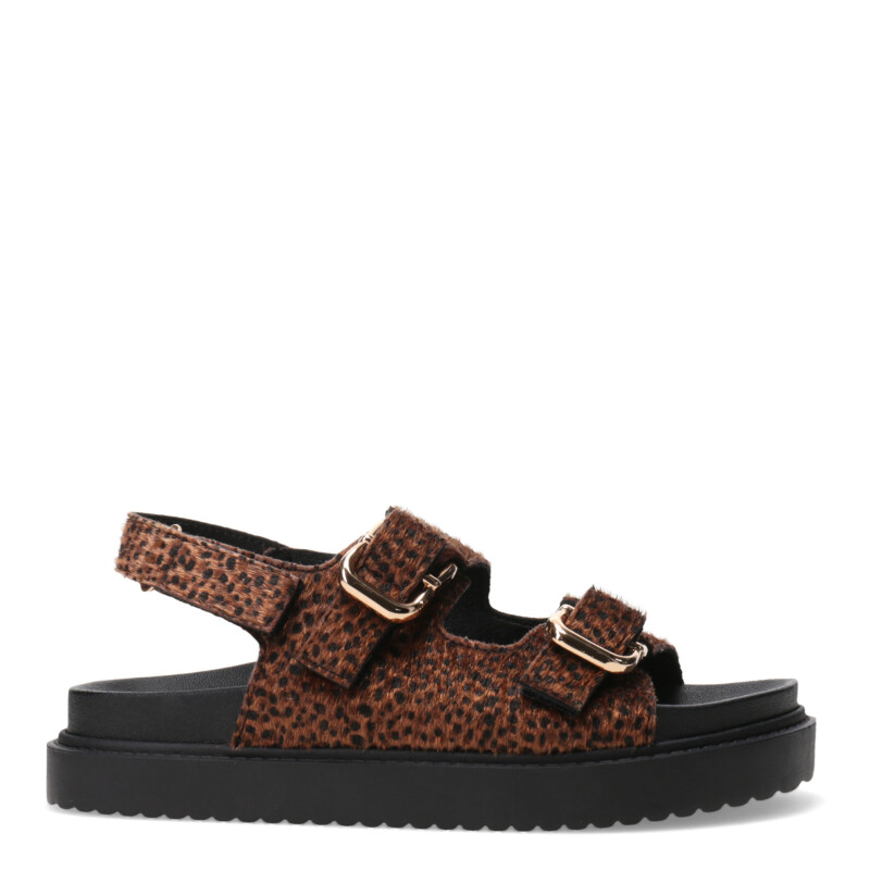 Sandalia de Mujer Miss Carol ORYX con doble hebilla Animal Print