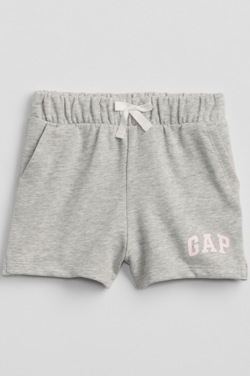 Short Deportivo Logo Gap Toddler Niña Light Heather Grey B08