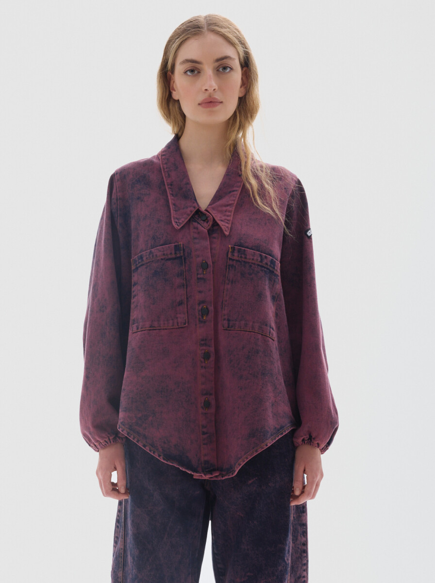 Camisa Cisne Washed - Bordeaux 