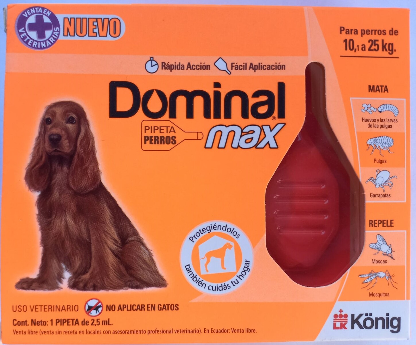 Dominal Max Spot On Perro De 10 A 25kg 