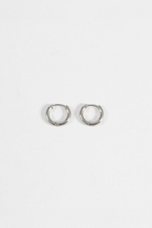 Aros acero extra small plateado