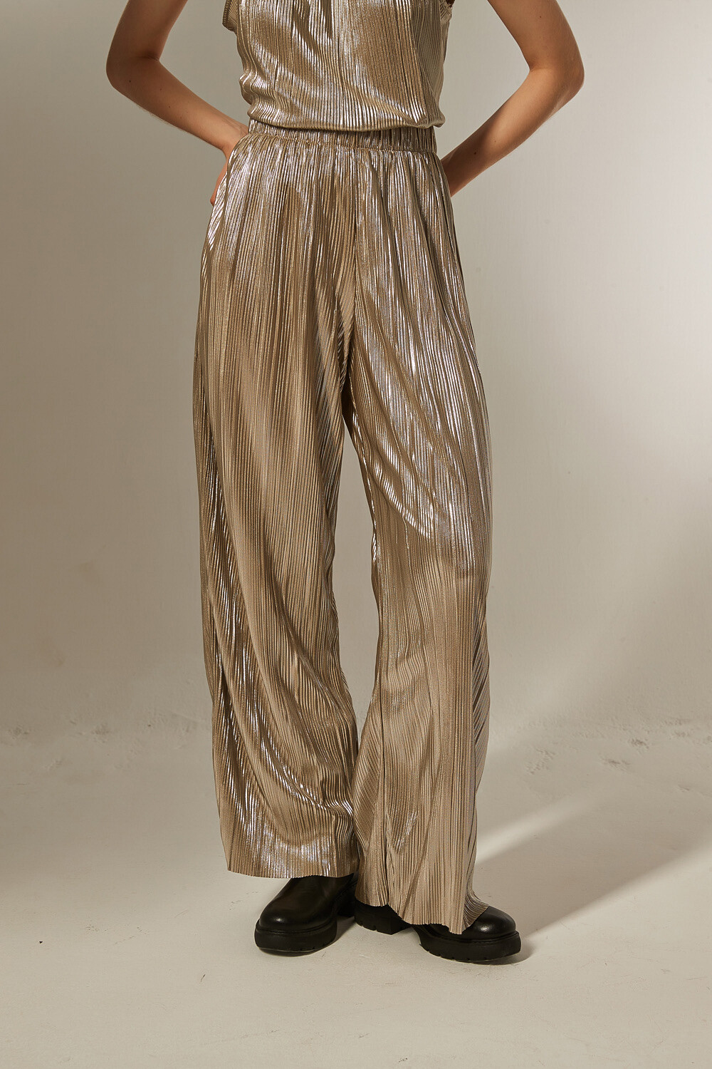 Pantalon Fabi Dorado