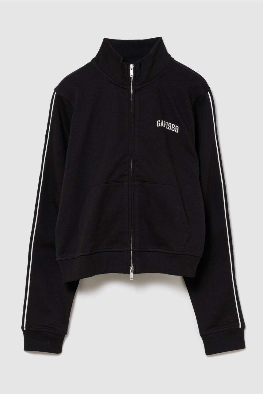 Canguro Con Cierre Logog Gap Mujer Black