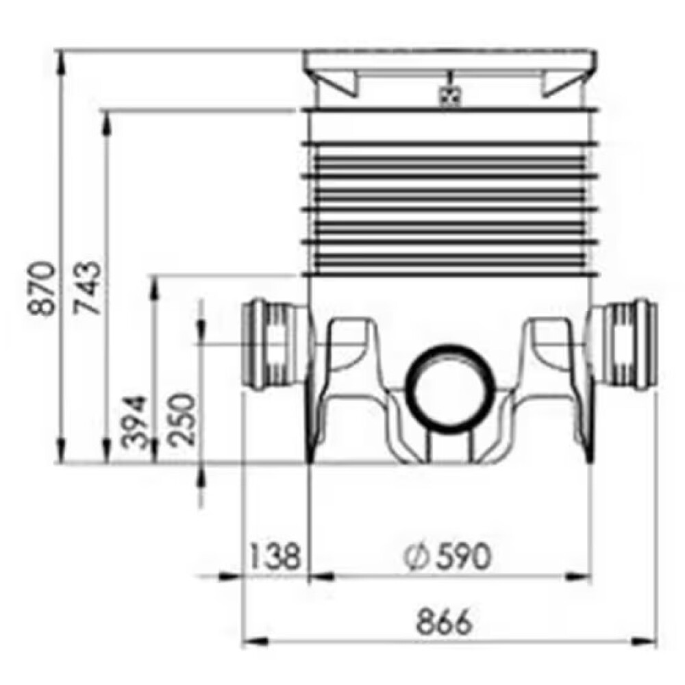 Cámara de inspección 160/110 60x60 SMART HOME Cámara De Inspección 160/110 60x60 Smart Home
