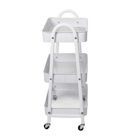CARRITO MULTIUSO ACERO BLANCO MJ-20