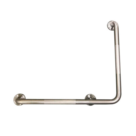 BARRA FIJA EN L METAL ACERO INOXIDABLE 304 COLOR CROMO CROMO