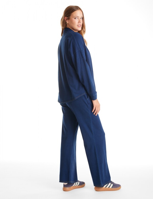 Cardigan Denim Abierto JEAN OSCURO