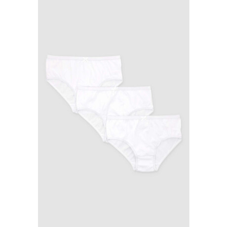 Pack x3 bombacha infantil Blanco
