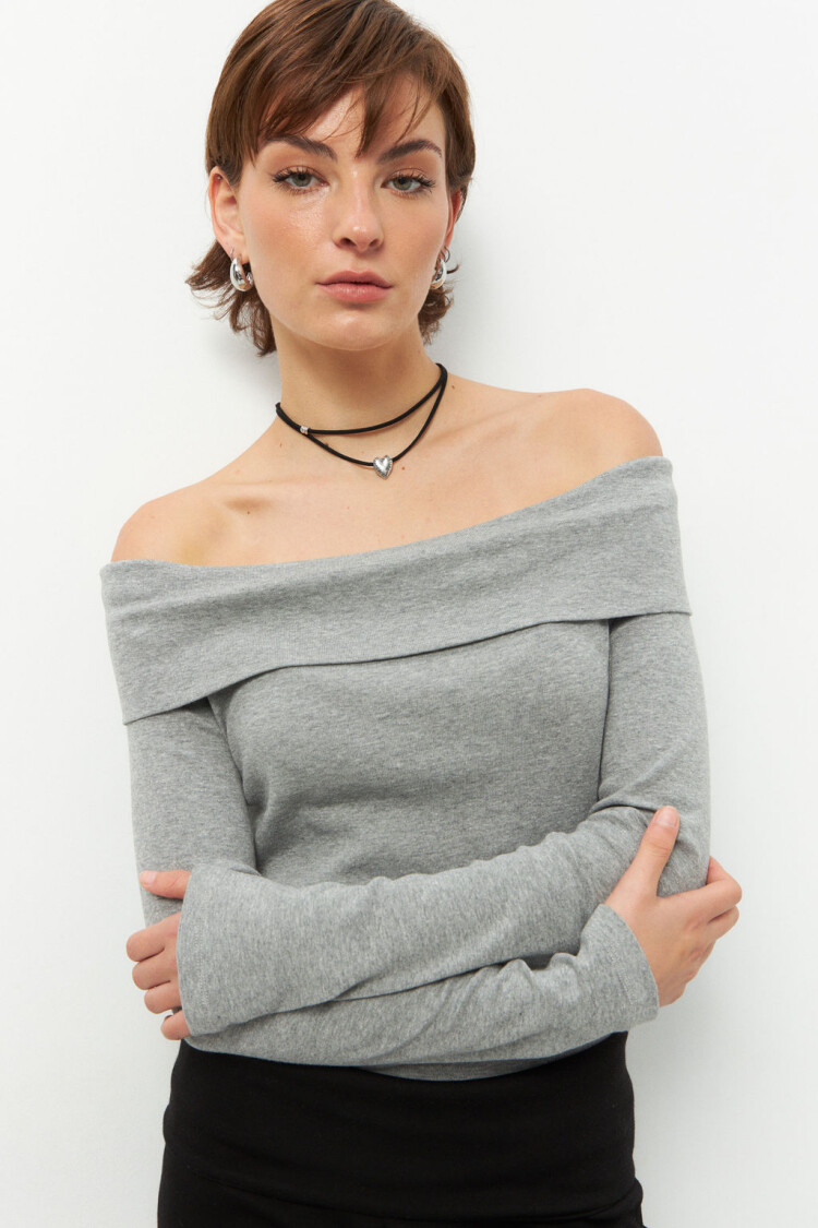 REMERA CORINO Gris Melange