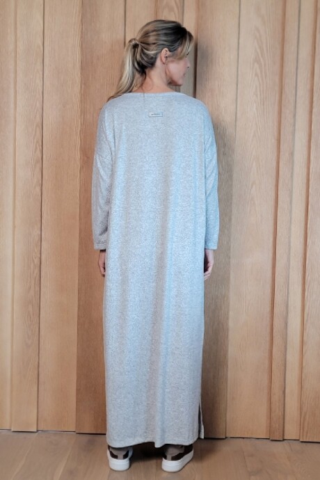 Vestido Jacinta Gris Melange