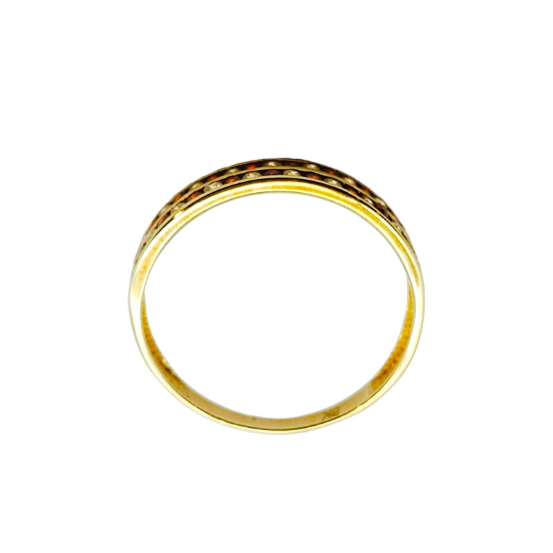 Anillo Sin Fin-Oro Bajo-Piedra Rubi-AN8137 conpiedra