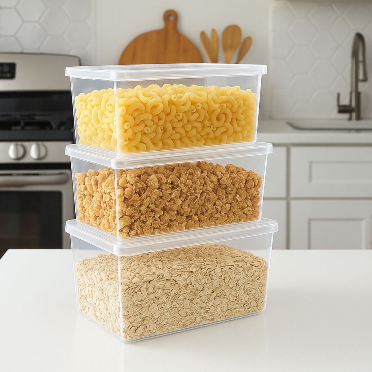 Set x3 Caja organizadora multiuso G 2,9L - TRANSPARENTE 