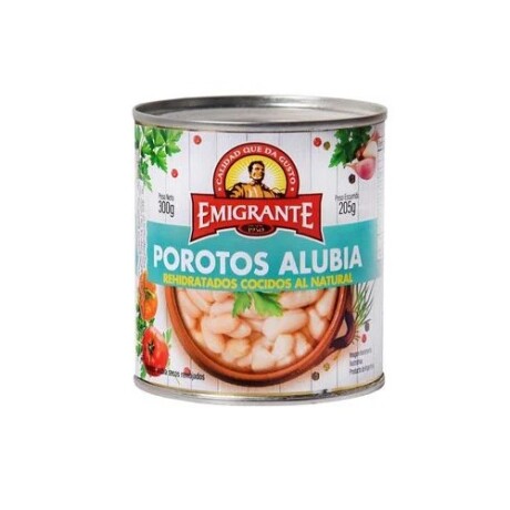 POROTOS ALUBIA COCIDOS EMIGRANTE EN LATA 300G 001
