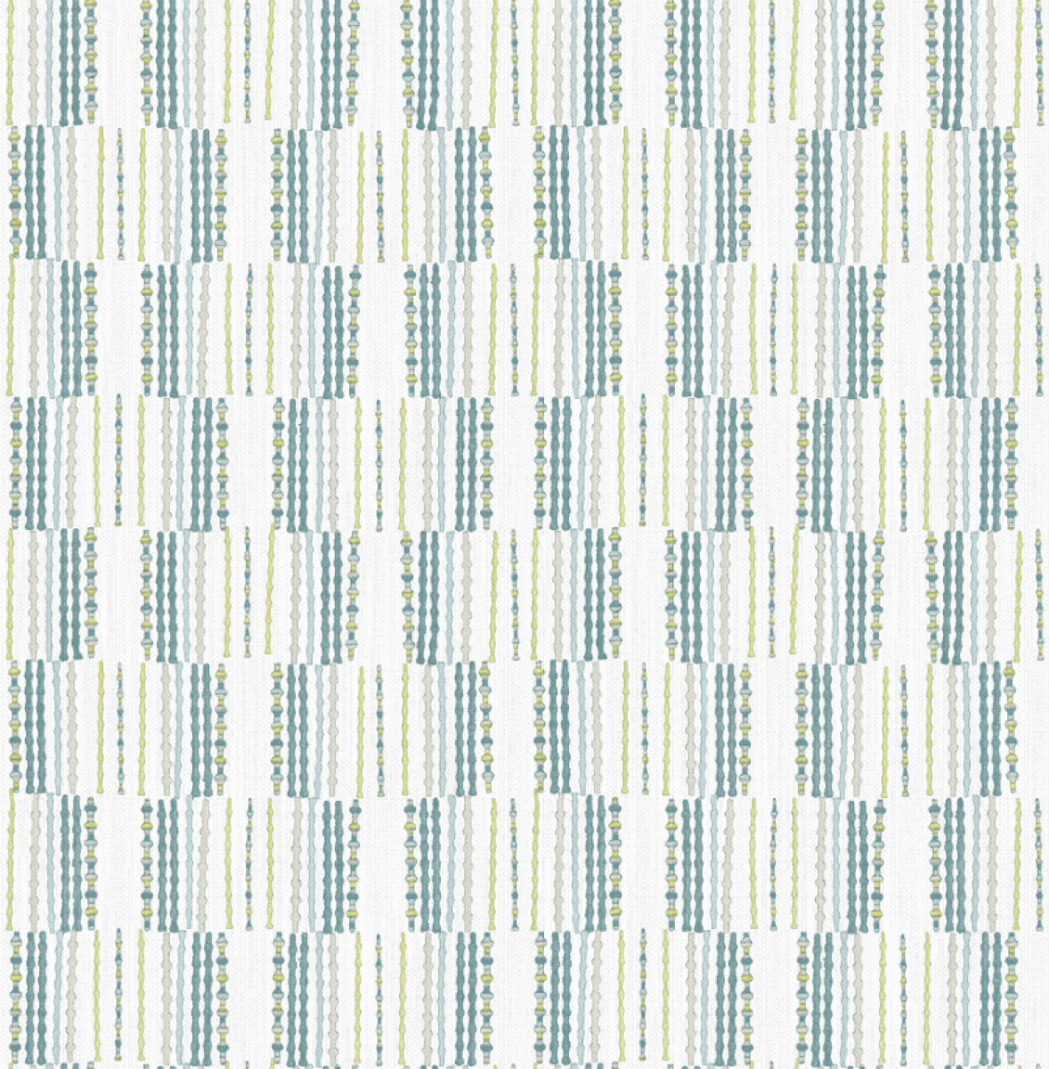 COLECCIÓN BLUEBELL - BURGEN TEAL GEOMETRIC LINEN - 