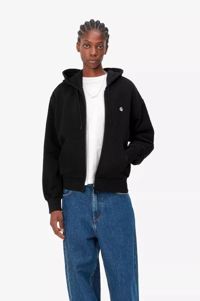 W' HOODED CASEY CHAQUETA Negro