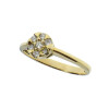 Anillo de oro amarillo 18k con brillantes N8716 Anillo de oro amarillo 18k con brillantes N8716