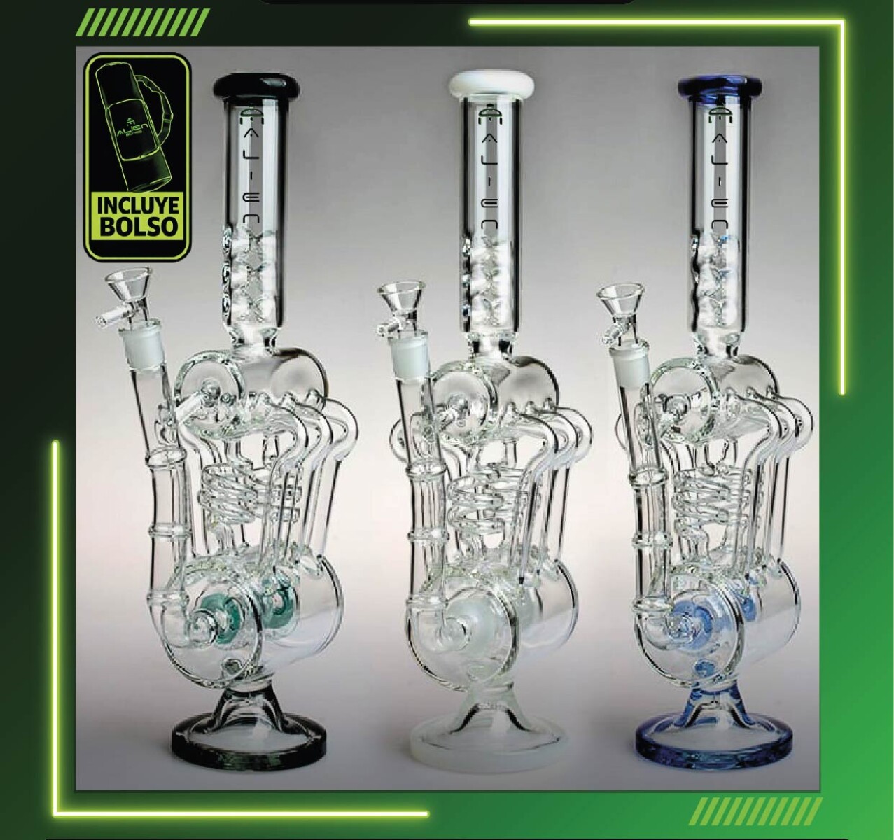 BONG ALIEN SUPER RECICLADOR 40CM - AL58 