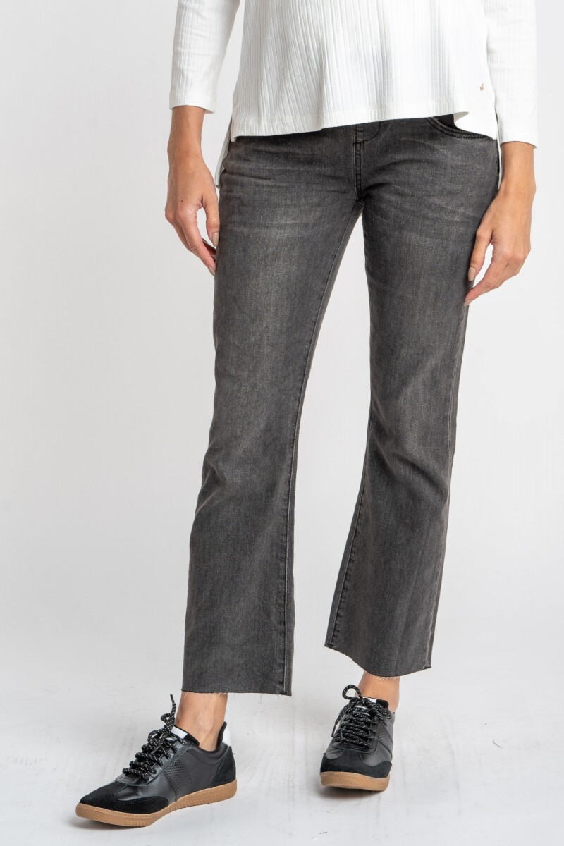 Flare Mamá Denim Gris