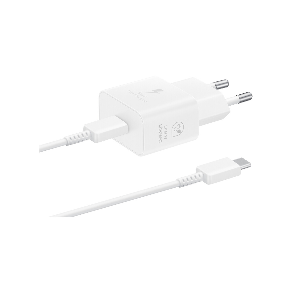 Cargador original Samsung GaN de 25W color blanco 