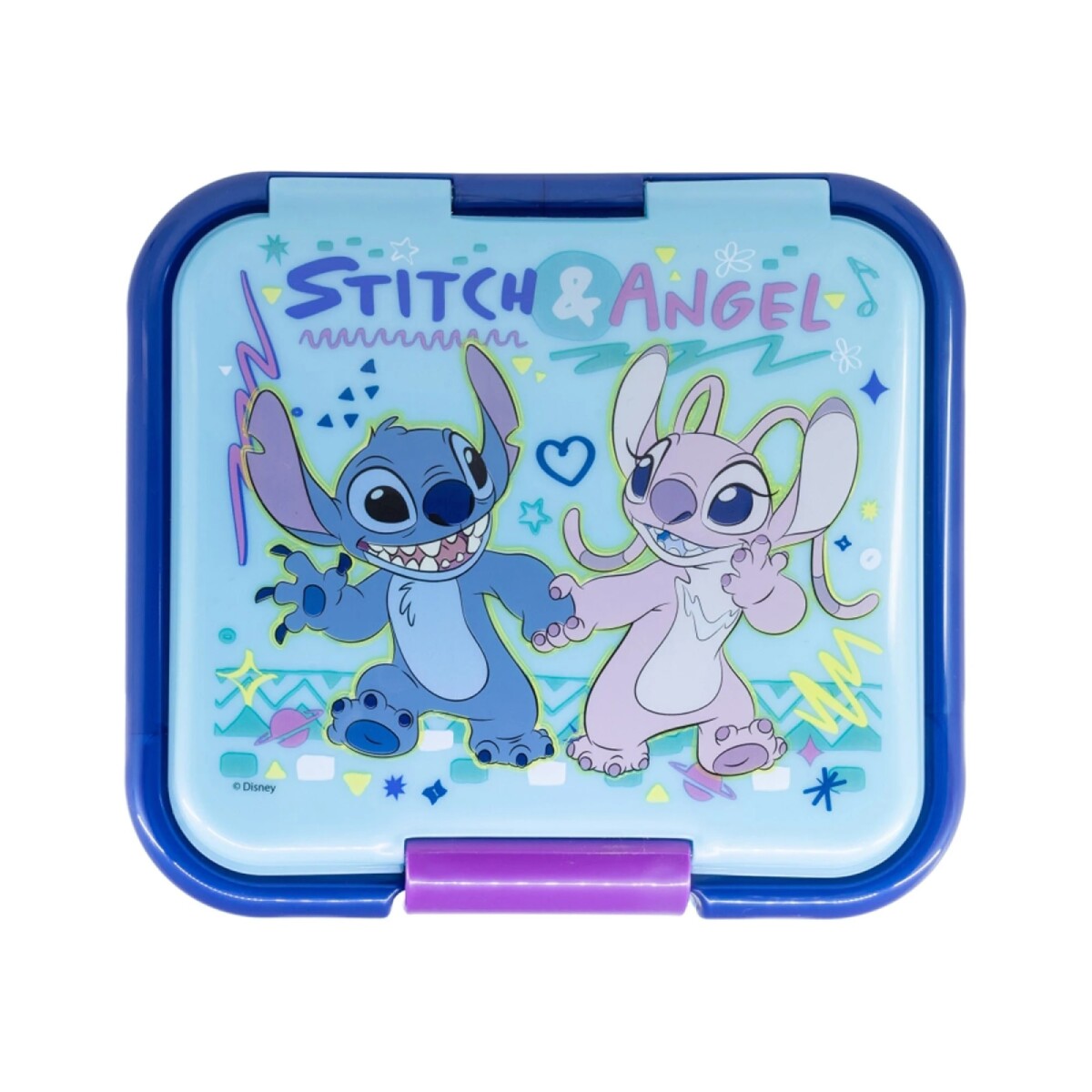 Lunchera Stitch y Angel 75043 16CM con Broche 