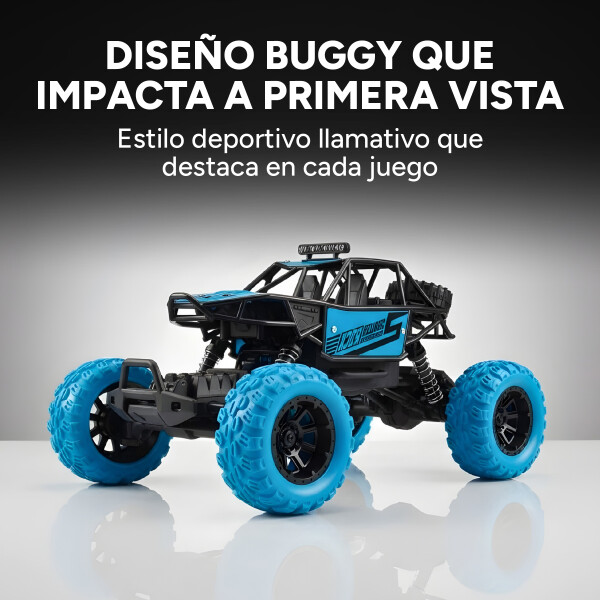 Auto A Control Remoto Todoterreno Motion Climb Recargable Color Celeste