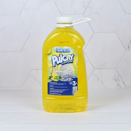DETERGENTE LAVAVAJILLA PULCRY 3 LT LIMON DETERGENTE LAVAVAJILLA PULCRY 3 LT LIMON
