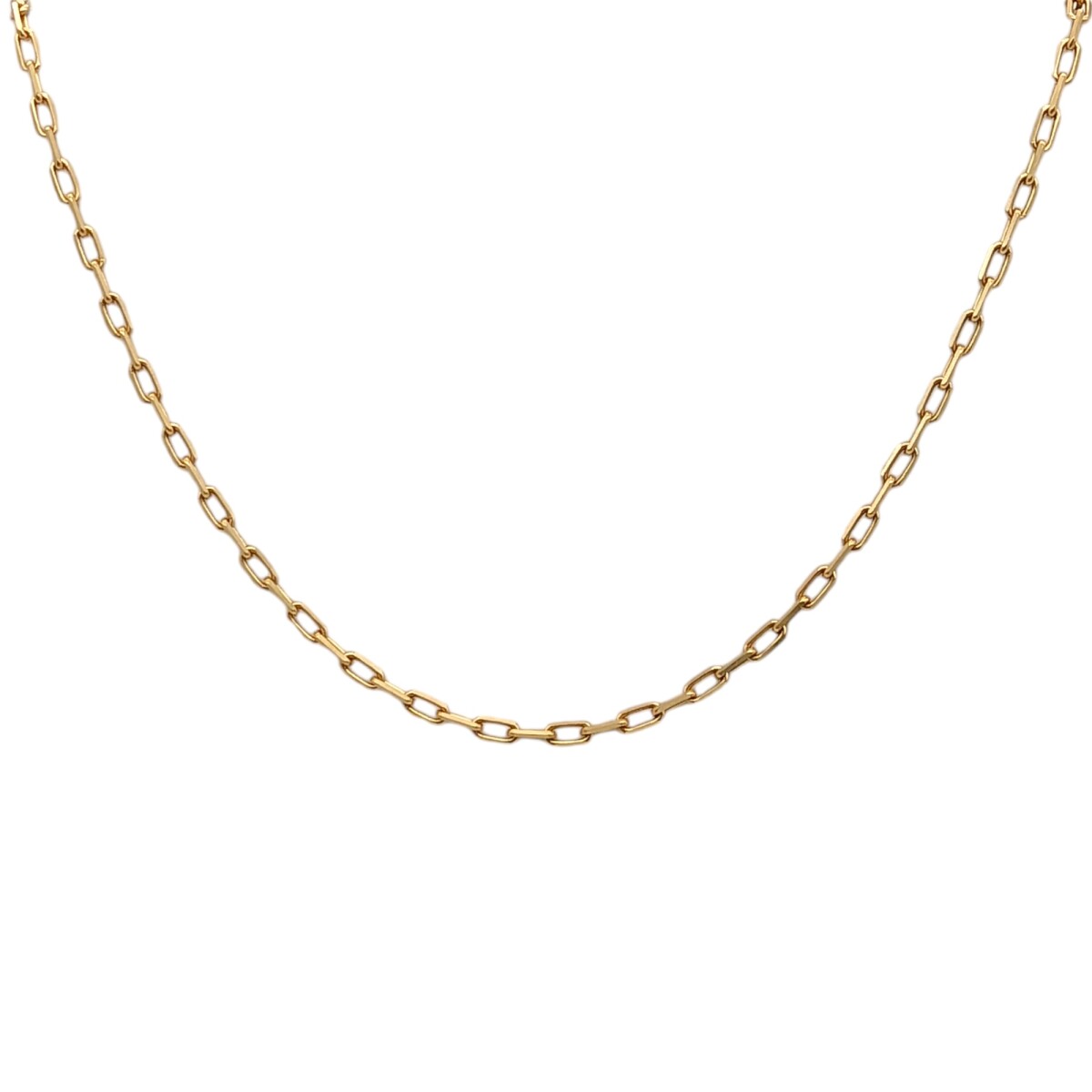 Cadena oro Force -Oro bajo -Sin Piedra-CD8017 - sinpiedra 