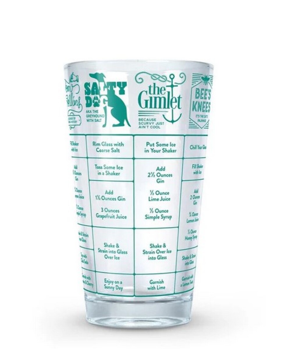 Vaso de vidrio medidor - Gin 
