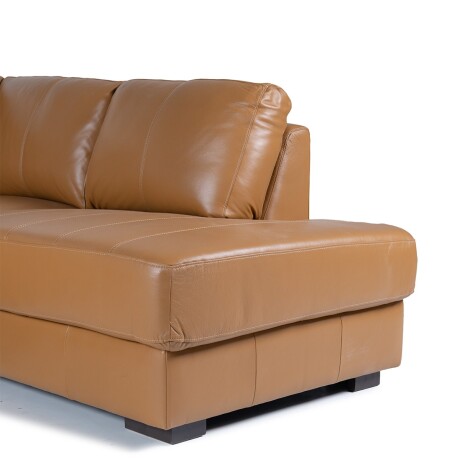 Rinconera Colorado - Cuero Básico - Chaise Derecho Camel - (Preventa)