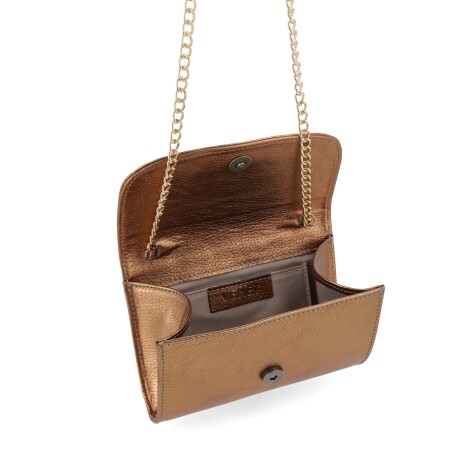 CARTERAS VENET- CUERO CARLETTO DORADO
