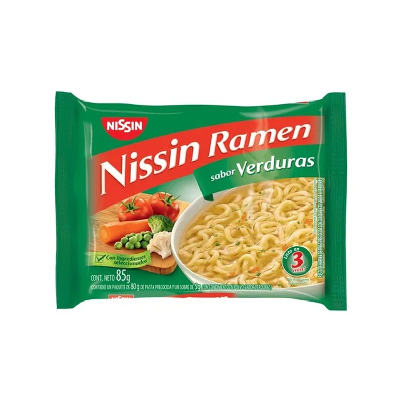 NISSIN FIDEO RAMEN VERDURA 85G Nissin Fideo Ramen Verdura 85g